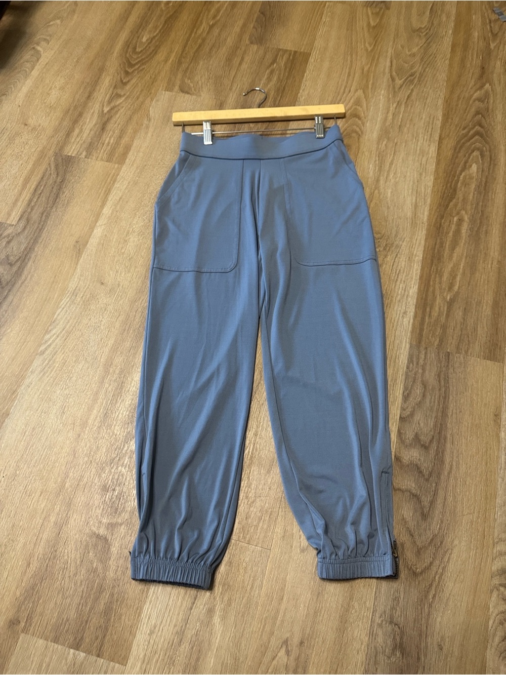Lisa Rinna Collection Charcoal Gray with blue tint Pull-On Pants
